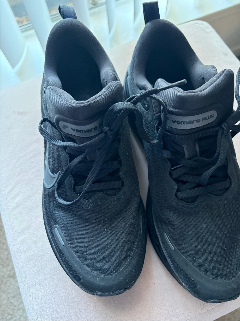 Nike Vomero Plus Black Athletic Running Shoes